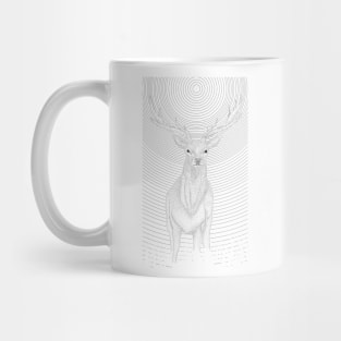 Deer under the night sky Mug